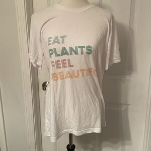 😌🌱 Cutest Plant Based Oversized White Tee